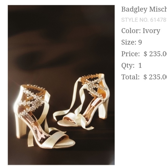 Badgley Mischka Margot Heels BHLDN - Picture 3 of 3